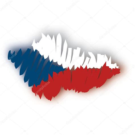 Map flag Czech Republic — Stock Vector © robodread #11318048