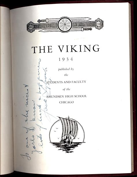 The Viking 1934 (YEARBOOK OF AMUNDSEN HIGH SCHOOL, CHICAGO -- THE COPY ...