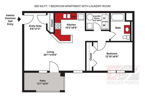 Floor Plans - Devlin's Pointe Apartments and Townhomes