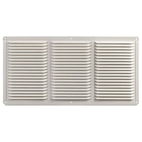 Master Flow 16 in. x 8 in. Aluminum Under Eave Soffit Vent in White-EAC16X8W - The Home Depot