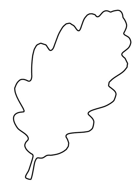 Oak Leaf Outline - ClipArt Best