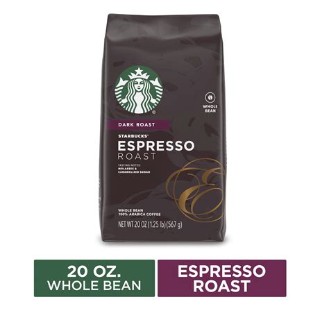 Starbucks Whole Bean Coffee Espresso Roast Dark - Starbucks Dark Roast ...