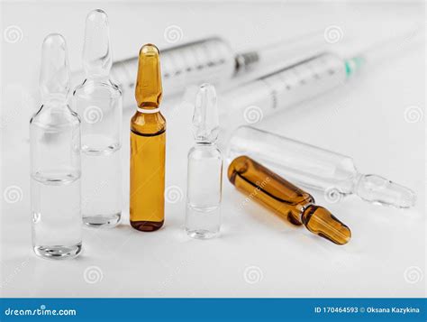 Medical Ampoules for Injection Close-up Stock Image - Image of injection, pharmacy: 170464593