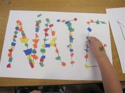 Preschool Name Art Activity | Cullen's Abc's - YouTube