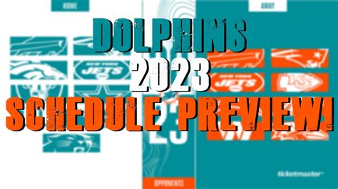 Miami Dolphins 2023 Schedule Release Preview! What To Look For! - YouTube