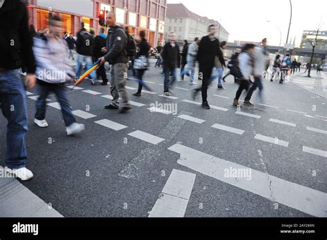 People crowd walking in the city Stock Photo - Alamy