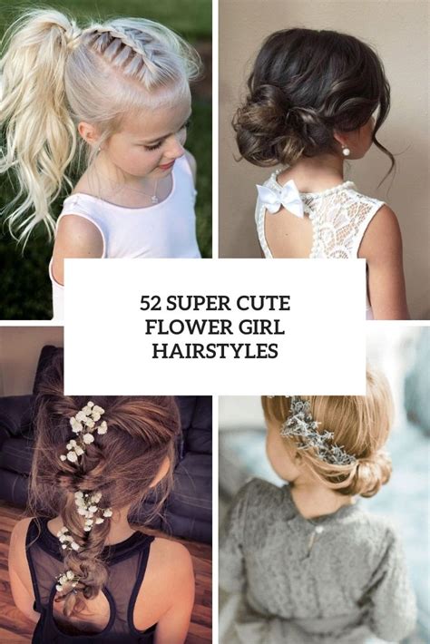 52 Super Cute Flower Girl Hairstyles - Weddingomania