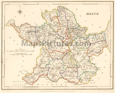 County Meath Ireland - Map 1837