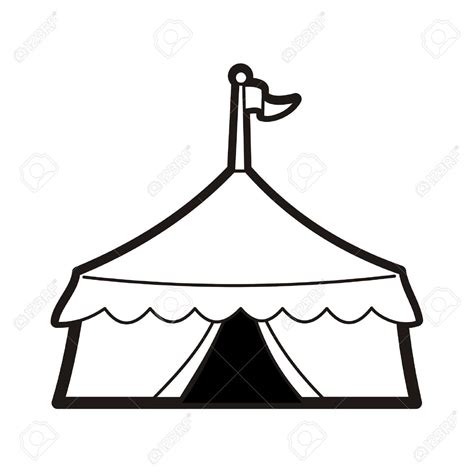 Circus Tent Silhouette at GetDrawings | Free download