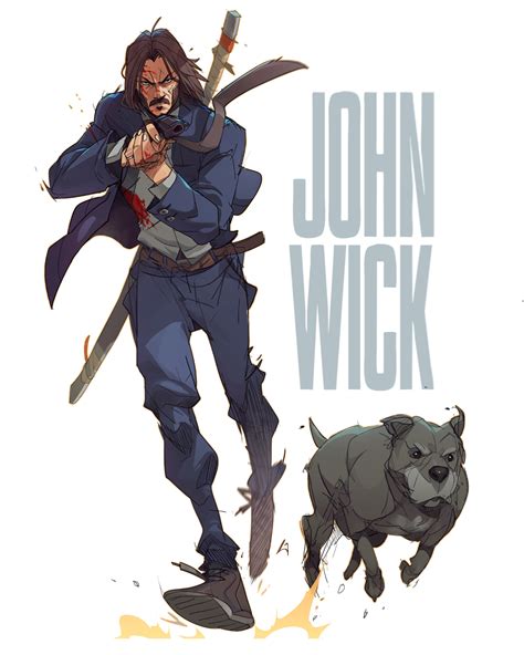 ArtStation - John Wick Animated Series, Hicham Habchi | Character design, Character art, Comic art