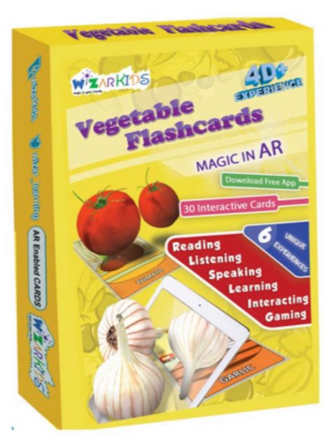 English Paper Wizar Kids Vegetable Flash Card, Picture Flashcards, Motor skills at Rs 300/piece ...