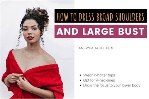 How to Dress Broad Shoulders and Large Bust 1 | Broad shoulders, Dresses for broad shoulders ...