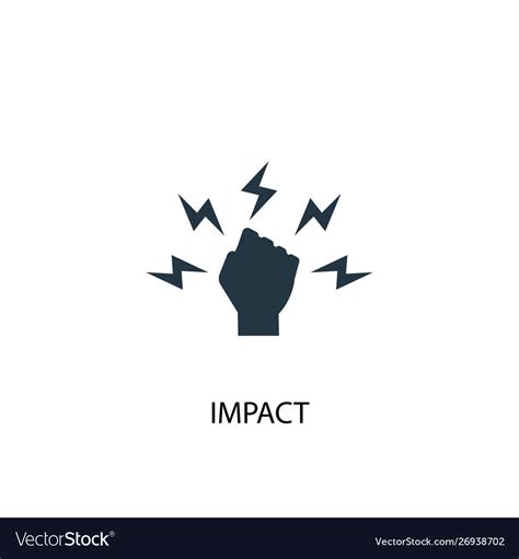 Impact icon simple element Royalty Free Vector Image