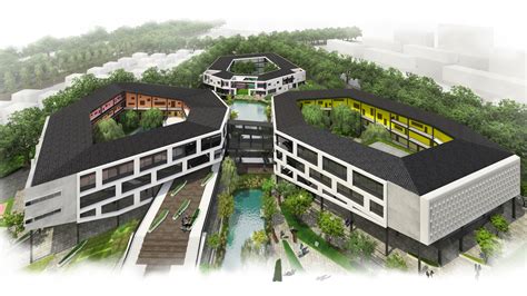 High School and KG of 3 courtyards near Shanghai China