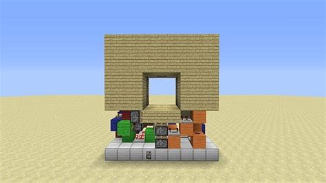 Minecraft Hidden 3x3 Piston Door Minecraft Project