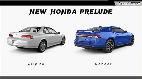 All-New 2024 Honda Prelude ZL1 Emerges Out of CGI Blue With Obvious ...