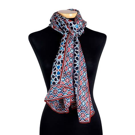 ≫ Alhambra Inspired Silk Scarf Garnata - Hamzah