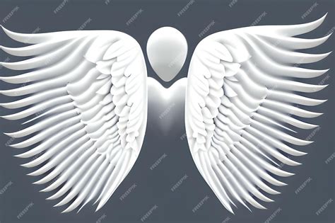 Premium AI Image | Angel with Wings Symbol Isolated Design