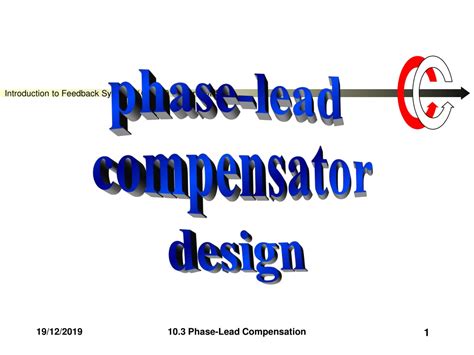 PPT - phase-lead compensator design PowerPoint Presentation, free download - ID:9119940