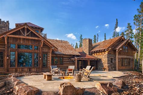 Old West Inspired Luxury Rustic Log Cabin In Big Sky Montana