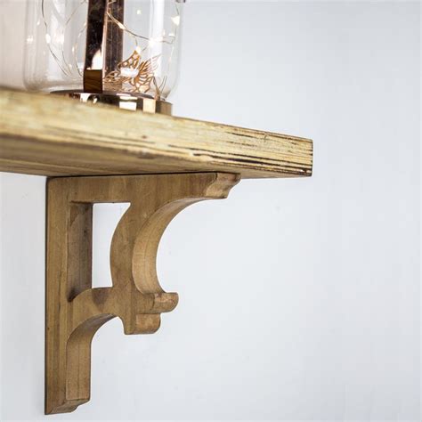 Wood Corbels Shelf Brackets (Set of 2) | Corbel shelf, Shelf brackets ...