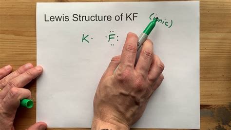 Draw the Lewis Structure of KF (potassium fluoride) - YouTube