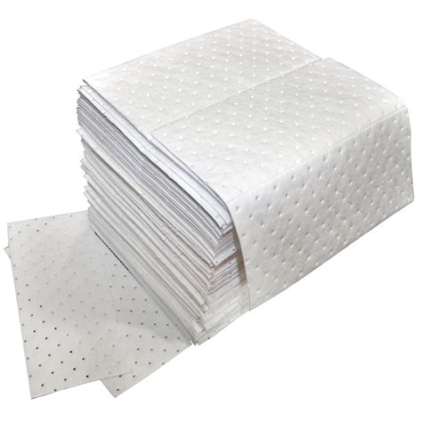 Spilfyter Z-75 Oil Only White Heavy Weight Absorbent Pad - 100/Case