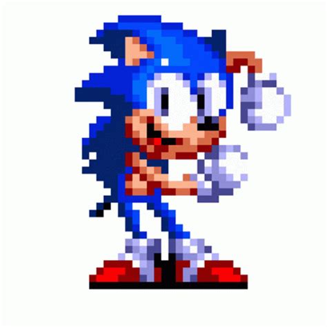 Sonic The Hedgehog Sprite Sticker - Sonic The Hedgehog Sonic Sprite - Discover & Share GIFs ...