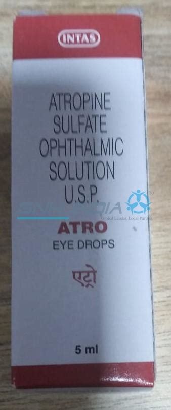 BUY Atropine Sulfate Ophthalmic Solution USP - Atro Eye Drop 1% w/v x 5ml by Kilitch Drugs India ...