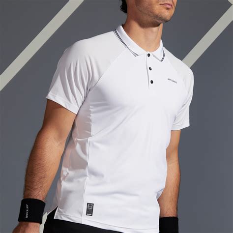 Buy Men'S Tennis Polo T-Shirt Dry 500 - White Online | Decathlon