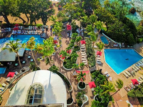 Pool area from above at Condado Plaza HIlton San Juan Puerto Rico 1 - 2TravelDads