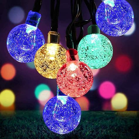 Lezonic Waterproof Solar String Lights - 50 LED Globe India | Ubuy