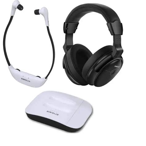 SIMOLIO SM-8245 Digital 2.4GHz Dual Wireless TV Headphones User Manual