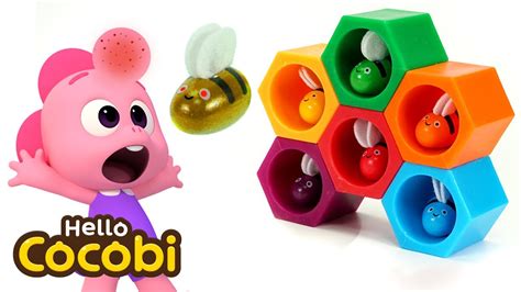 Learn Colors with Toy Bees | Videos For Kids | Hello Cocobi - YouTube