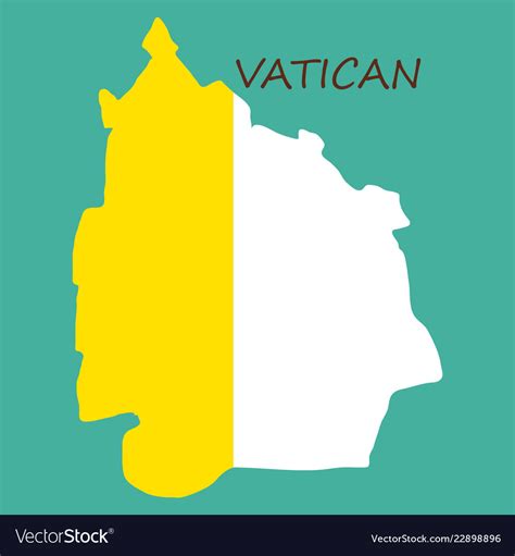 Vatican city flag the national flag of Royalty Free Vector