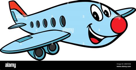 Airplane Cartoon - An illustration of a fun Airplane Cartoon Stock ...