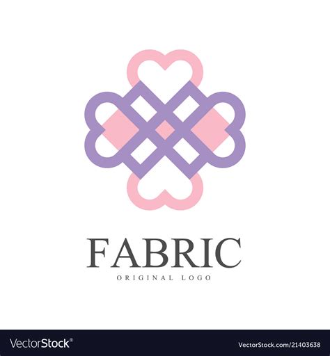 Fabric original logo template creative design Vector Image