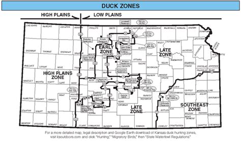 Kansas Duck Hunting Zones / Maps / Hunting Regulations / Hunting / KDWP ...