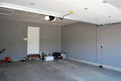 Gray painted garage walls | Painted garage walls, Garage interior paint ...