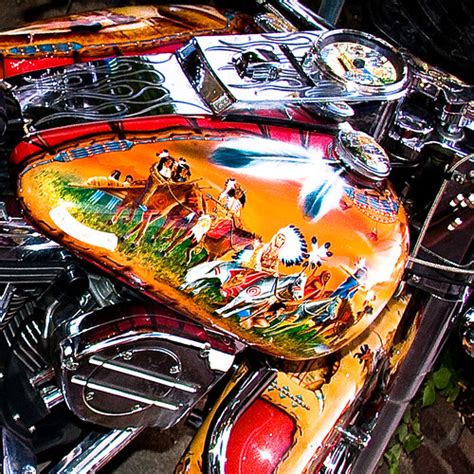 Tank of custom paint Harley Davidson in St. Maxime | Flickr