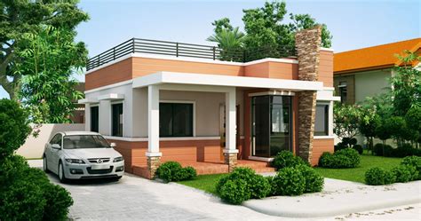 Rommell – One Storey Modern with Roof Deck | Pinoy ePlans