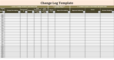 Change Log Templates | 10+ Free Printable Word, Excel & PDF Formats, Samples, Examples,