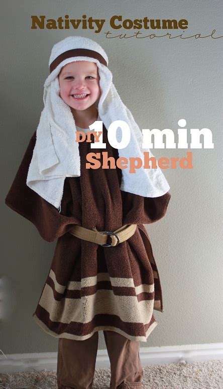 10 Minute Nativity Shepherd Costume