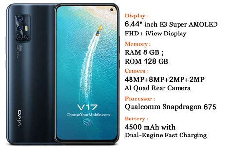 vivo V17 specs, faq, comparisons