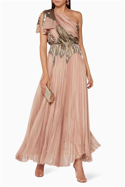 Shop Luxury Maria Lucia Hohan Light-Pink One-Shoulder Rasha Dress | Ounass KSA | Dresses, Womens ...