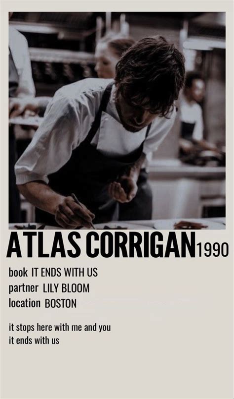 Atlas Corrigan - It Ends With Us Character Poster