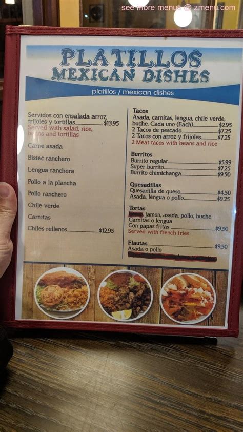 Menu at Los Altos Restaurant, Salinas, 107 Kern St