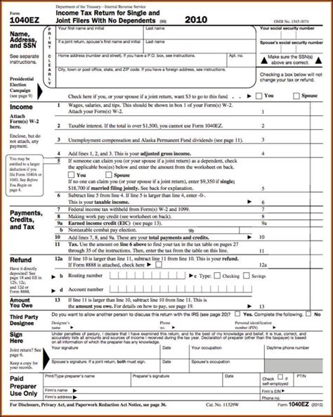 Printable Irs Form 1040ez 2014 - Form : Resume Examples #E4Y4lP0YlB