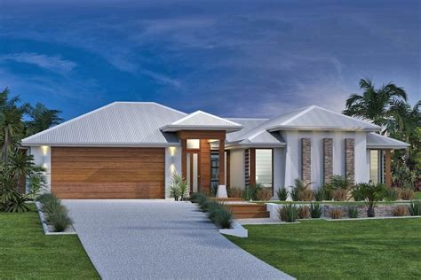 Mandalay 338 - Element Series. Exterior Design. Resort. Façade. G.J. Gardner Homes. Australia ...