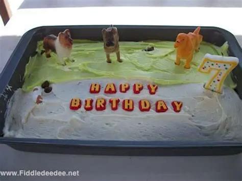 Dog poop birthday cake